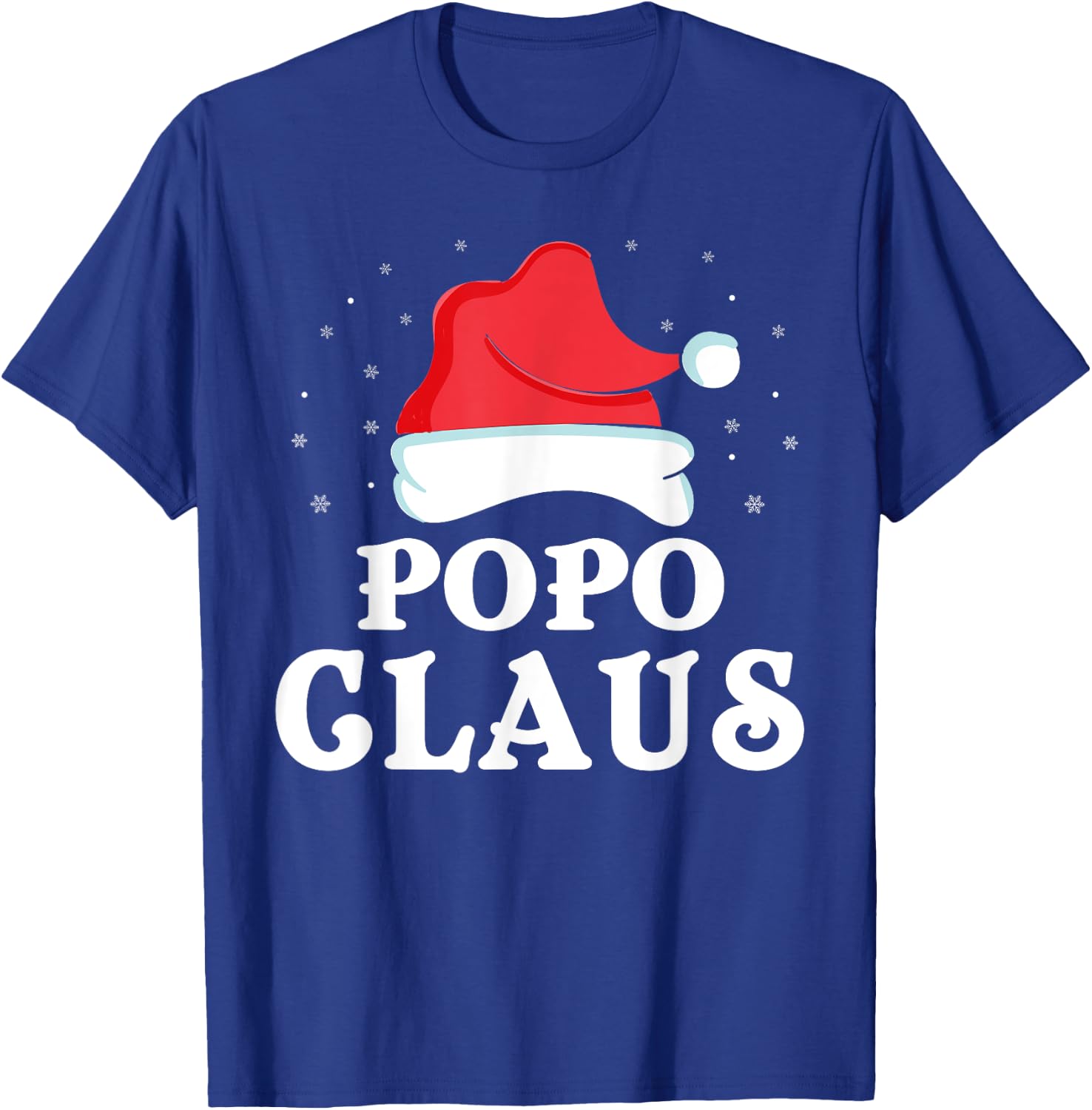 Popo Claus Christmas Gift Funny Family Group Matching Pajama T-Shirt - T-Shirt | Royal