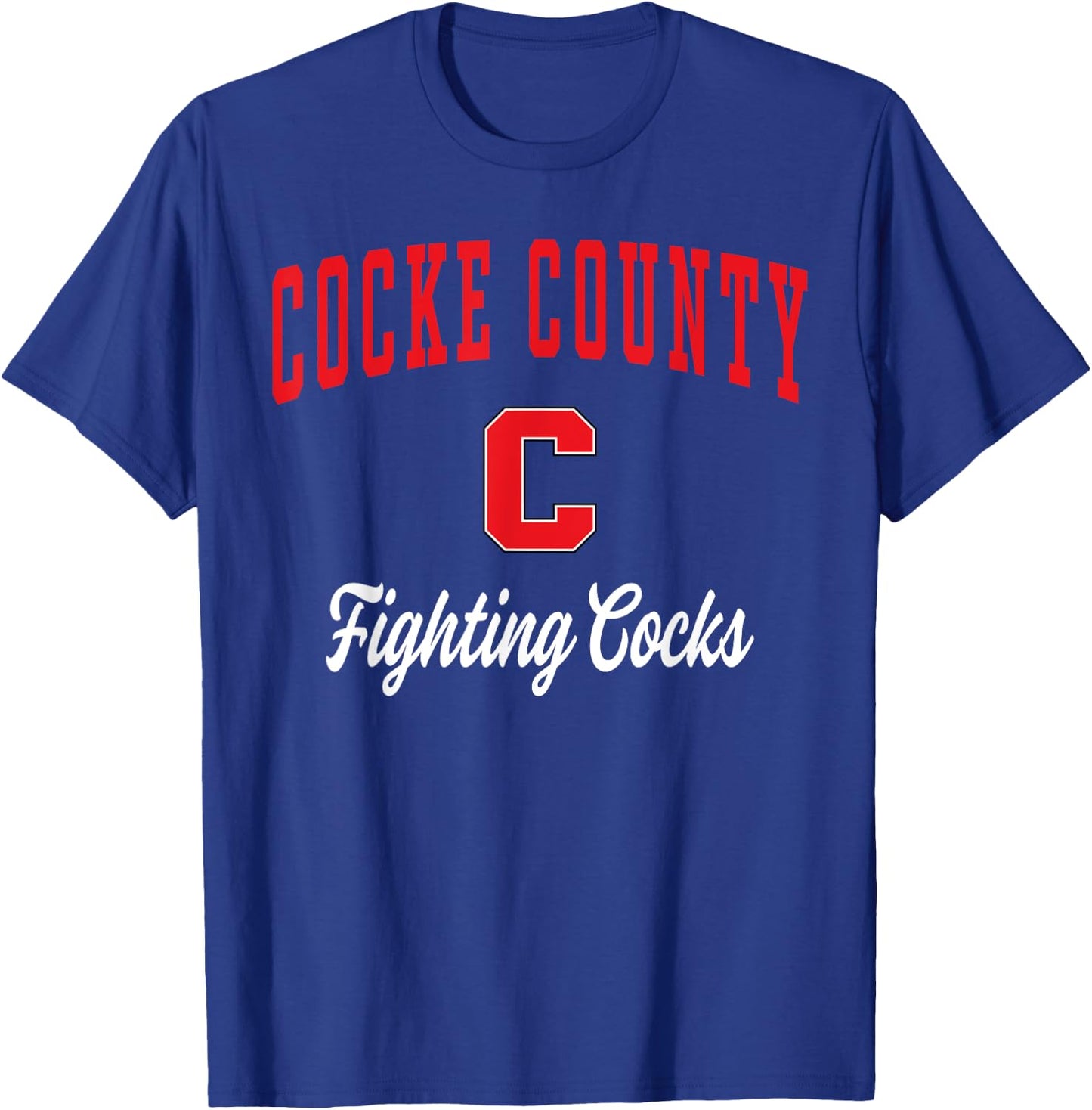 Cocke County High School Fighting Cocks T-Shirt - T-Shirt | Royal
