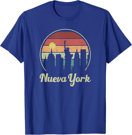Nueva York New York Retro Style Vintage Spanish T-Shirt - T-Shirt | Royal