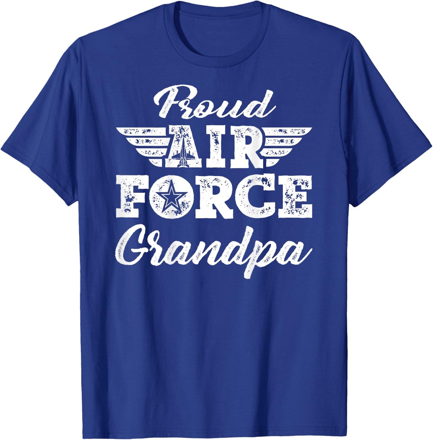 Proud US Air Force Grandpa - Military Family Grandfather T-Shirt - T-Shirt | Royal