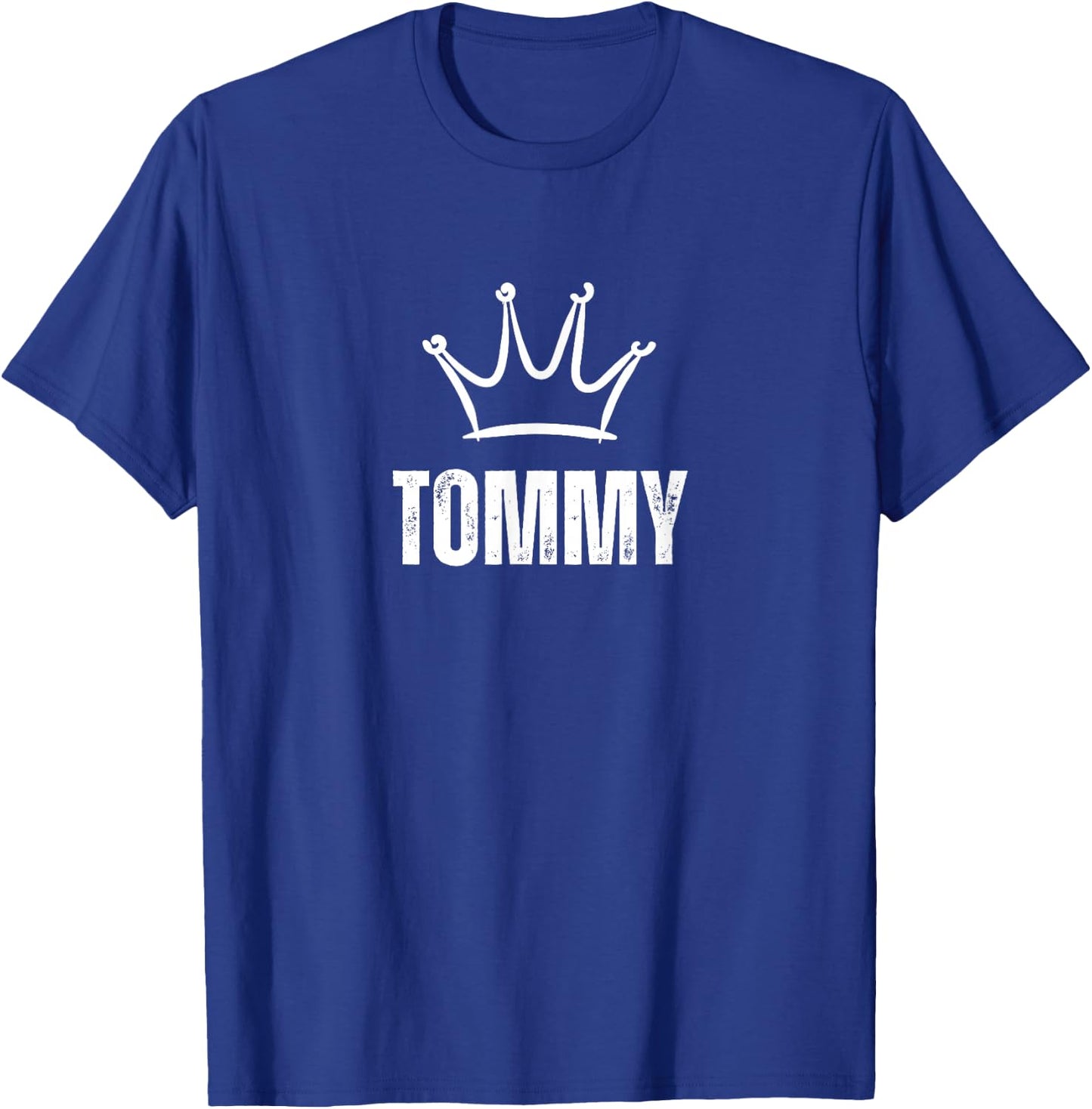 King Tommy Crown - Custom First Name Birthday #1 Winner T-Shirt - T-Shirt | Royal