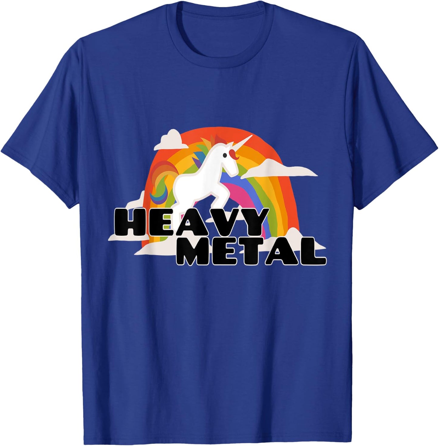 Heavy Metal Cute Unicorn T-Shirt - T-Shirt | Royal