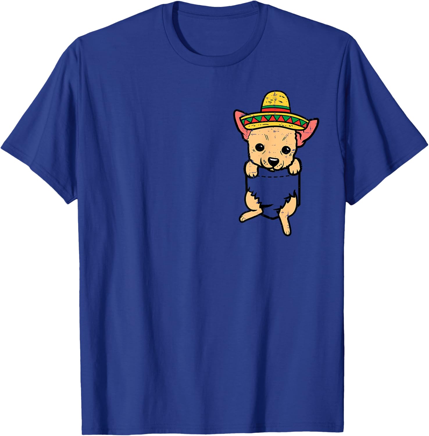 Mexican Chihuahua Feet Sombrero Cinco De Mayo Chiwawa Dog T-Shirt - T-Shirt | Royal