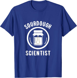 Sourdough Scientist bread Starter Baking Bakers Gift Bakery T-Shirt - T-Shirt | Royal