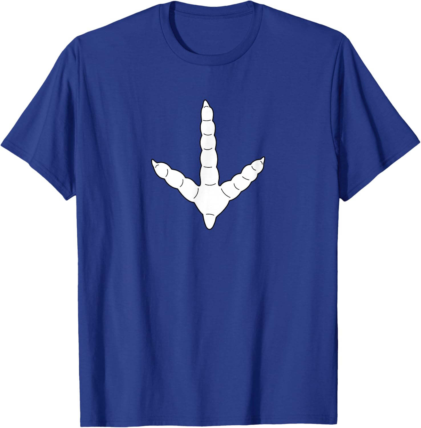 Wild Turkey Footprint Long Beard Tom Gobbler Track T-Shirt - T-Shirt | Royal