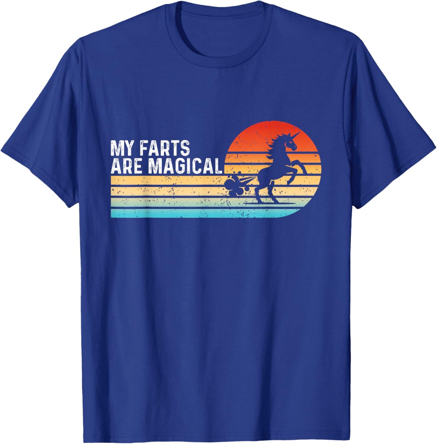 My Farts Are Magical Funny farting Unicorn T-Shirt - T-Shirt | Royal
