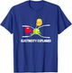 Electricity Explained Volt Ohm Amp Funny Electrician T-Shirt - T-Shirt | Royal