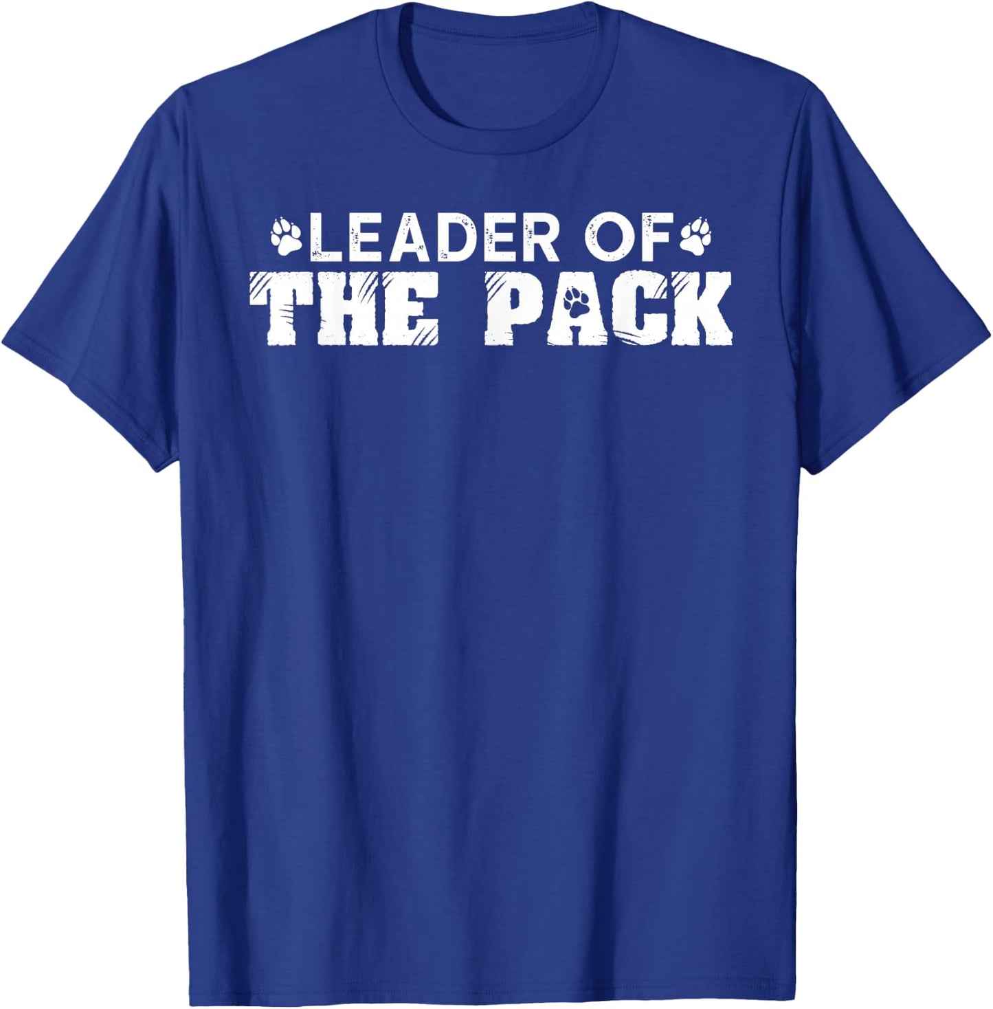 Leader of The Pack Funny Alpha Dog Wolf Paw Scout Gift T-Shirt - T-Shirt | Royal
