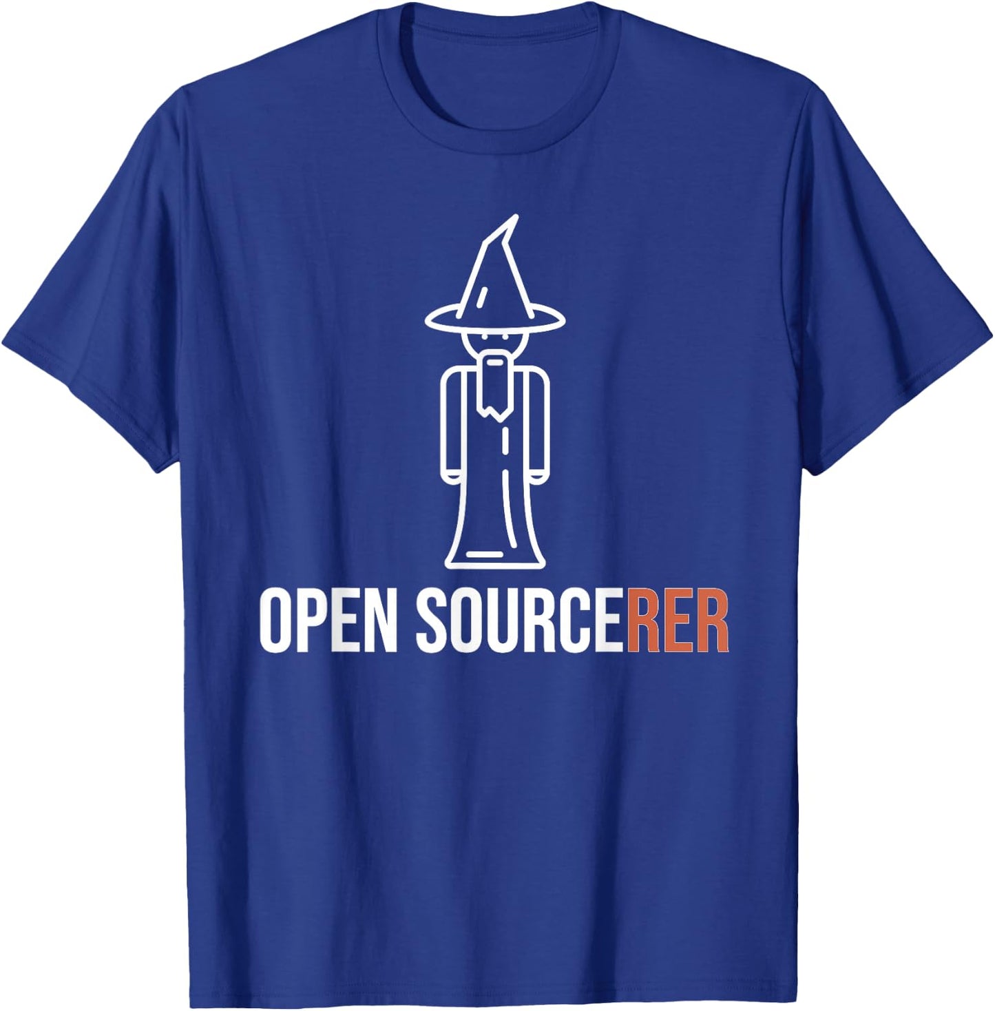 Funny Open Source Sourcerer - Great Programmer / Coder Joke T-Shirt - T-Shirt | Royal
