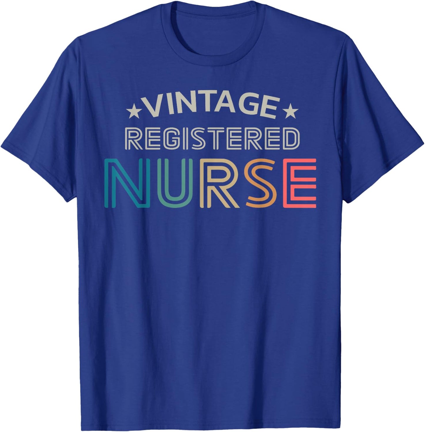 Vintage Registered Nurse Retro Style Women T-Shirt - T-Shirt | Royal