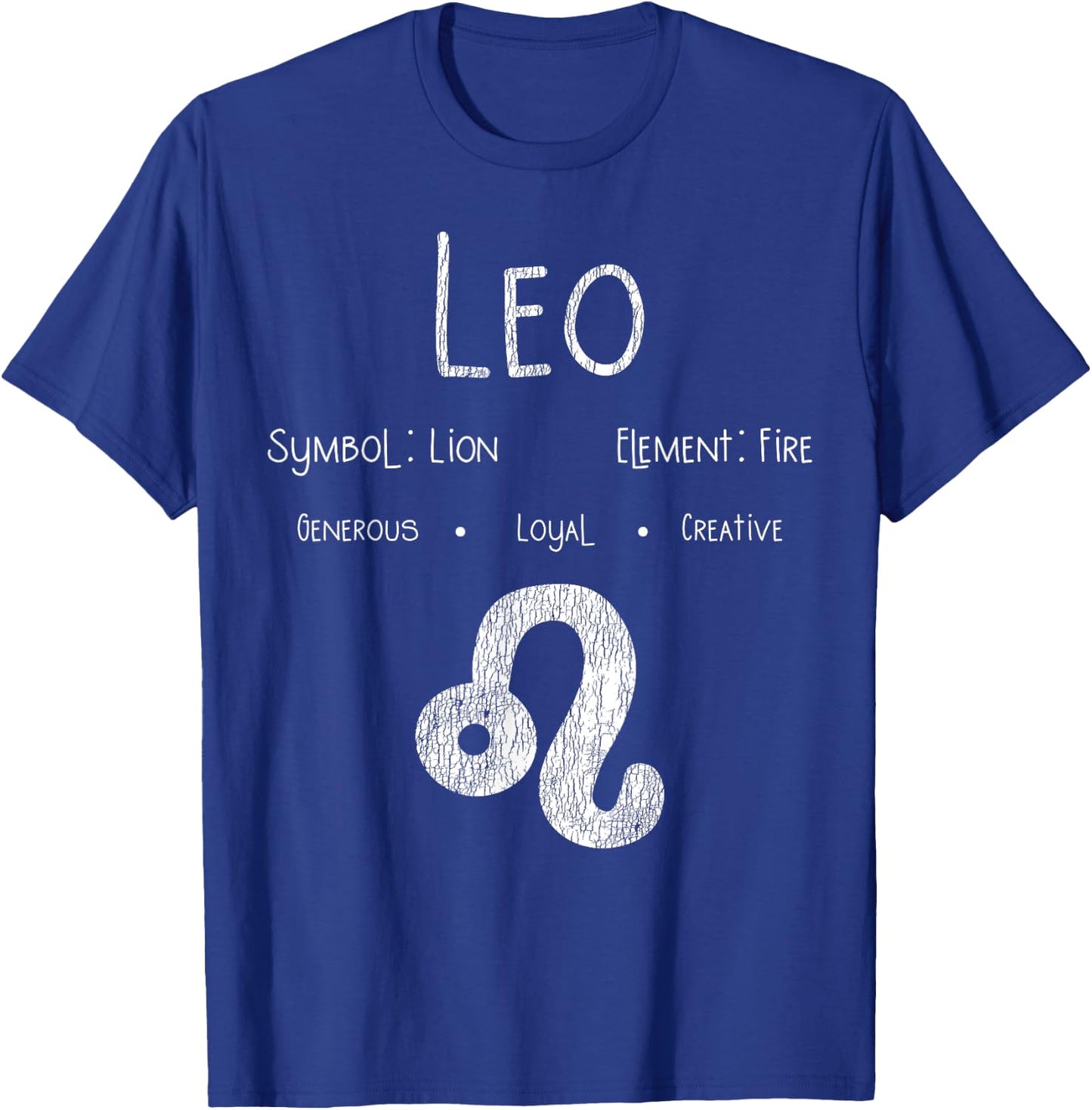 Vintage Leo Birthday Horoscope Zodiac Sign Astrology Bday T-Shirt - T-Shirt | Royal