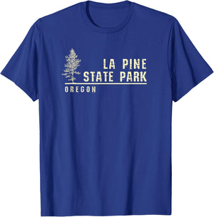 Oregon Souvenir Gift La Pine State Park T-Shirt - T-Shirt | Royal