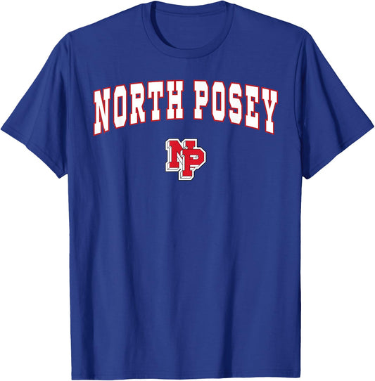 North Posey High School Vikings T-Shirt - T-Shirt | Royal