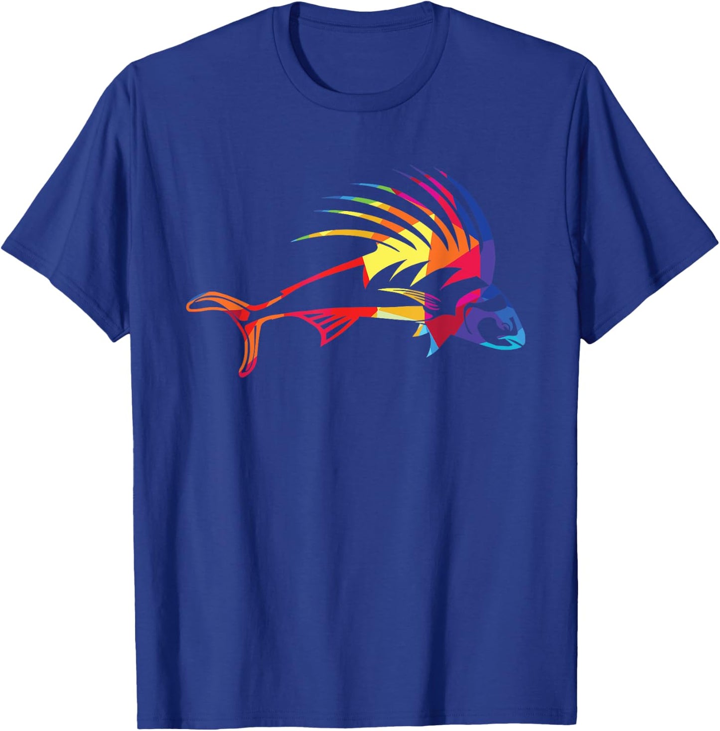 Rooster Fish I Fish Lover I Fishing I Rooster Fish T-Shirt - T-Shirt | Royal