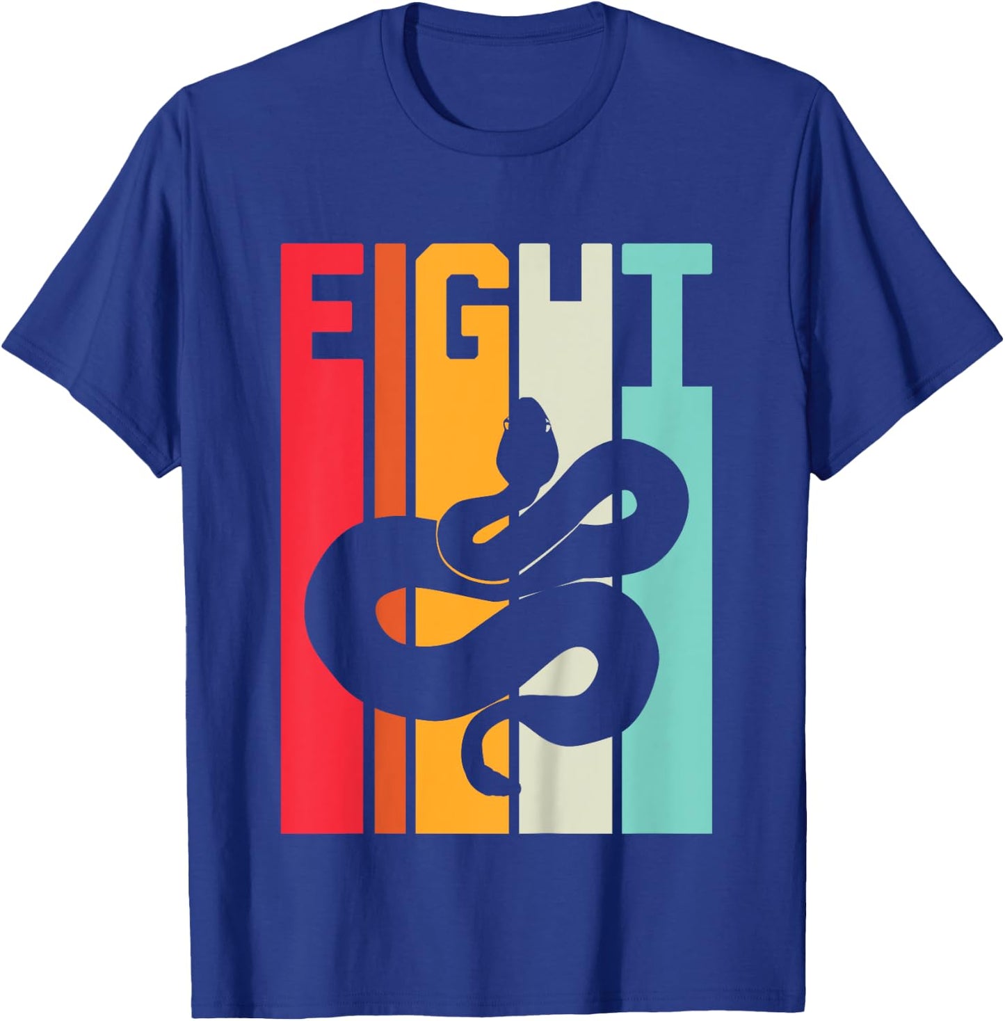 8th Birthday Vintage Snake Lover Pet Reptile 8 Years Old T-Shirt - T-Shirt | Royal