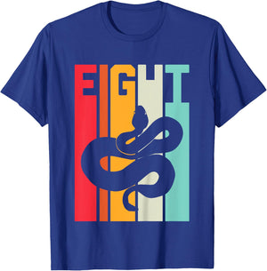 8th Birthday Vintage Snake Lover Pet Reptile 8 Years Old T-Shirt - T-Shirt | Royal