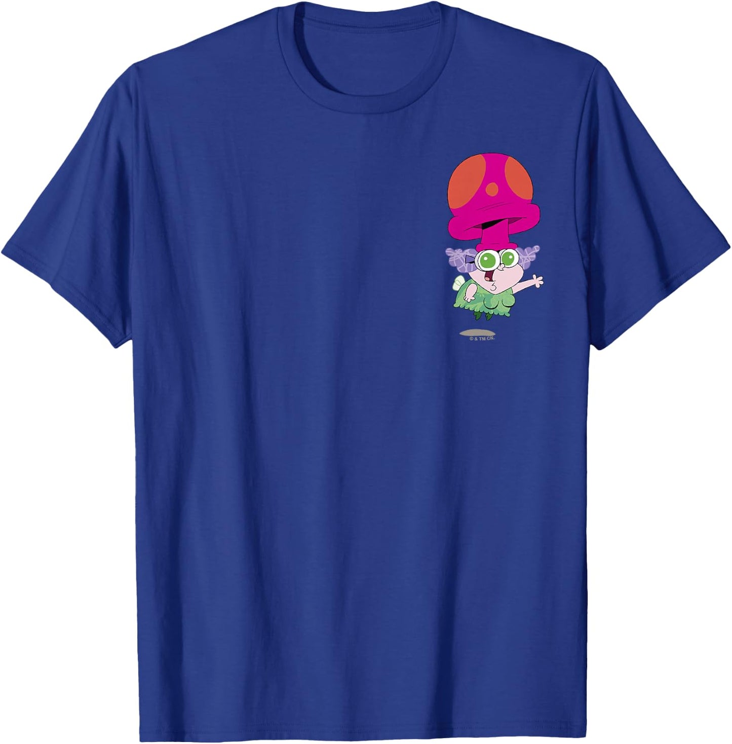 Chowder Truffles Happy Pose Full Body Shot Pocket Logo T-Shirt - T-Shirt | Royal