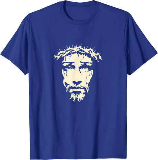 Face of Jesus Christ Christian Outfit T-Shirt - T-Shirt | Royal