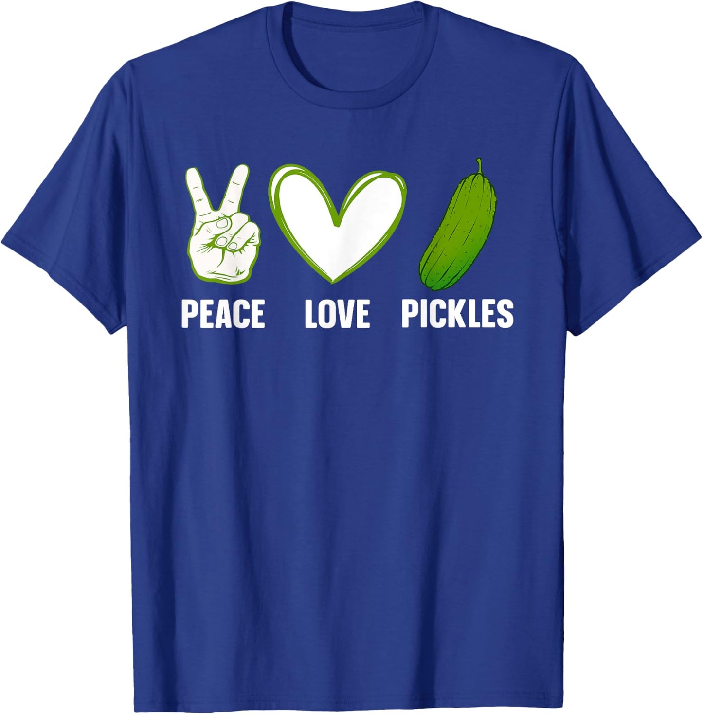 Funny Pickle Themed Design Women Kids Pickle Lover T-Shirt - T-Shirt | Royal
