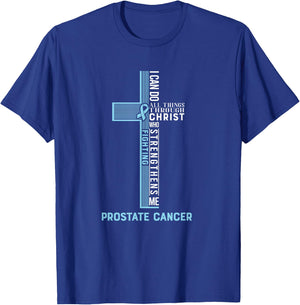 Prostate Cancer Fight Cancer Ribbon T-Shirt - T-Shirt | Royal