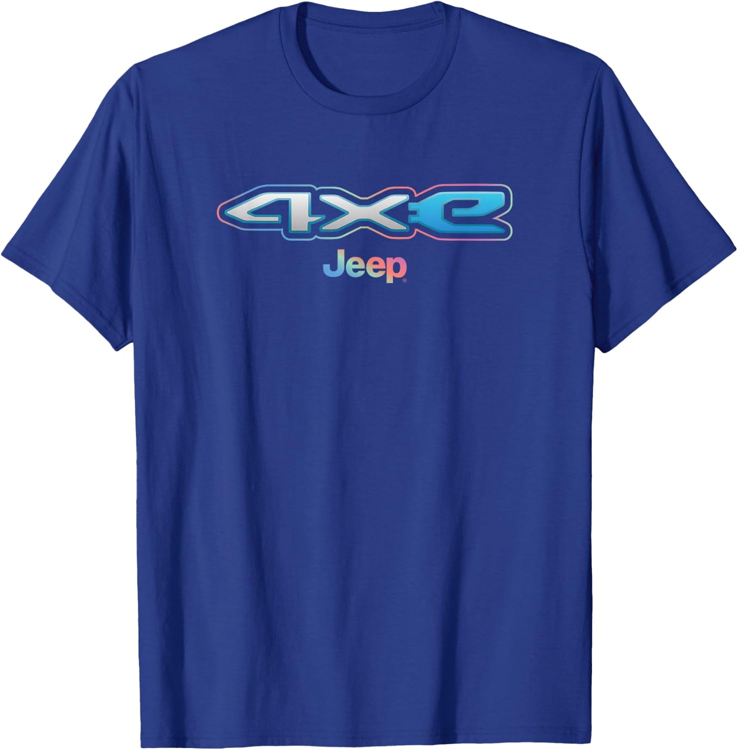 Jeep 4xe Multi-Color T-Shirt - T-Shirt | Royal