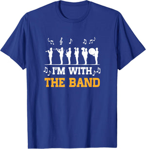 Marching Band Design Women Life I'm With The Band T-Shirt - T-Shirt | Royal
