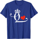 King & Queen of Hearts Matching Couple Saint Valentine's Day T-Shirt - T-Shirt | Royal