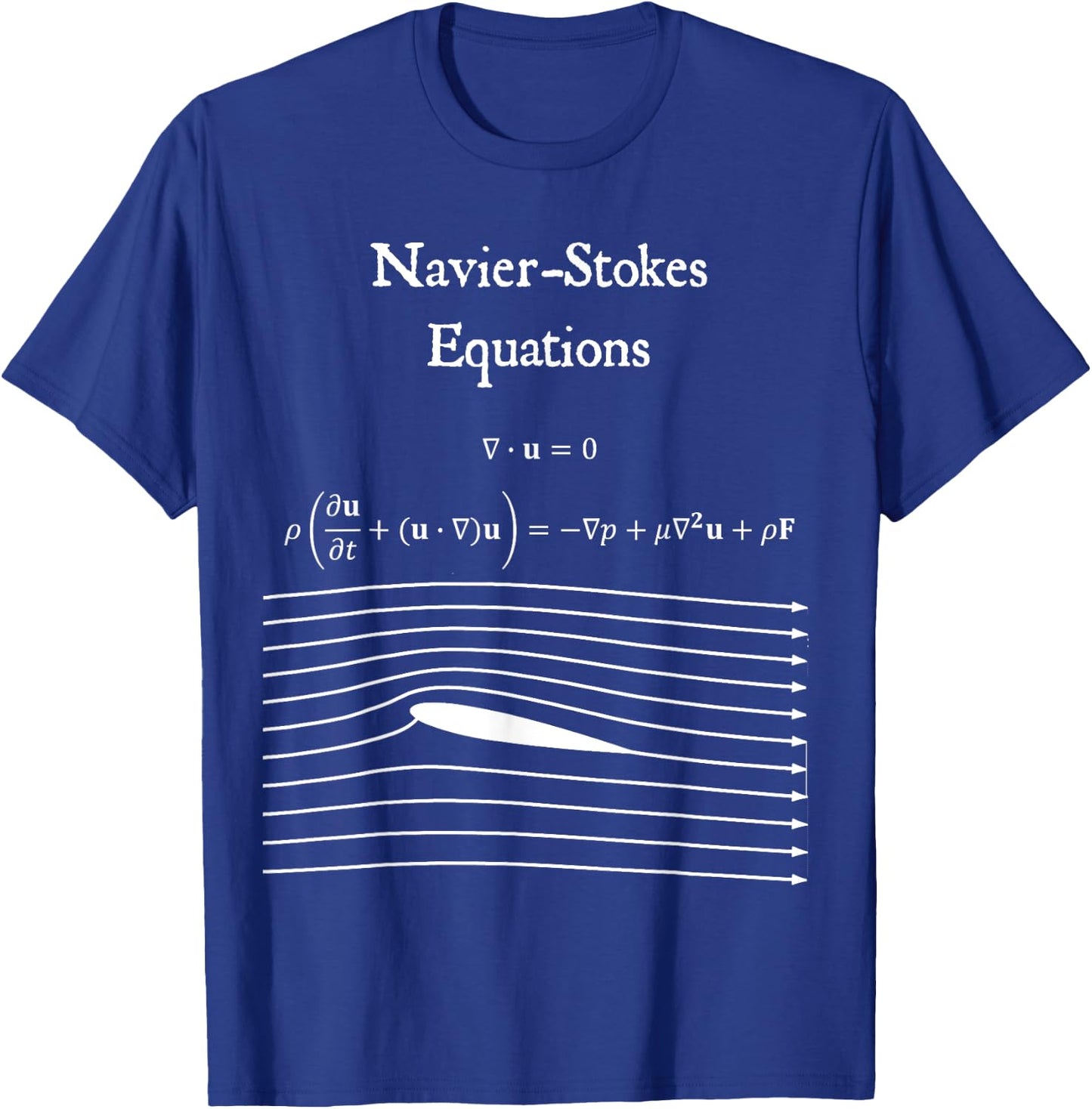 Navier Stokes Equation Physics Math Teacher Nerdy Gift Women Kids T-Shirt - T-Shirt | Royal