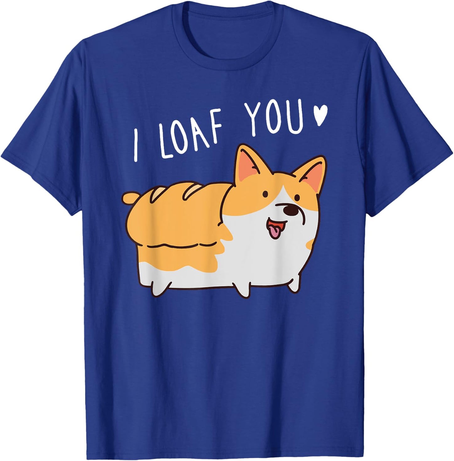 Cute Funny Dog Puppy Loaf Bread Love Men Women Kids T-Shirt - T-Shirt | Royal