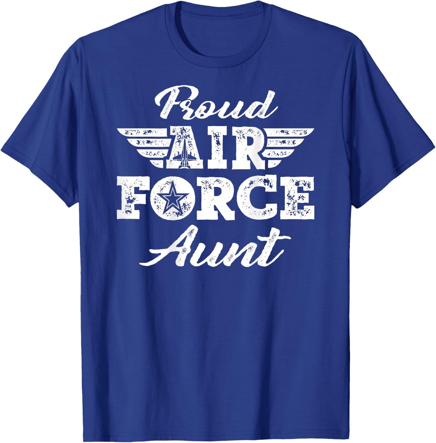 Proud US Air Force Aunt - Pride Military Family Auntie Gifts T-Shirt - T-Shirt | Royal