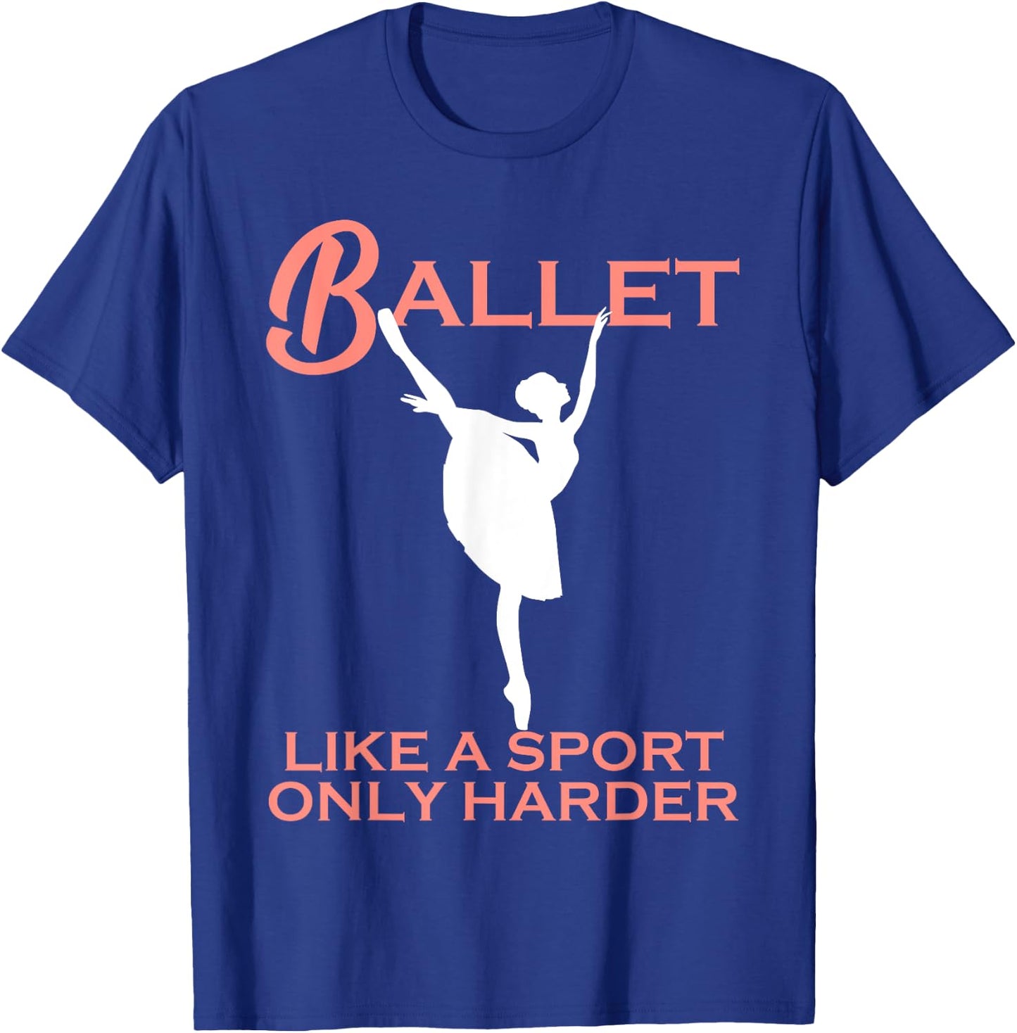 Funny Dance Sport Ballet Gift Women Cute Ballerina For Girls T-Shirt - T-Shirt | Royal