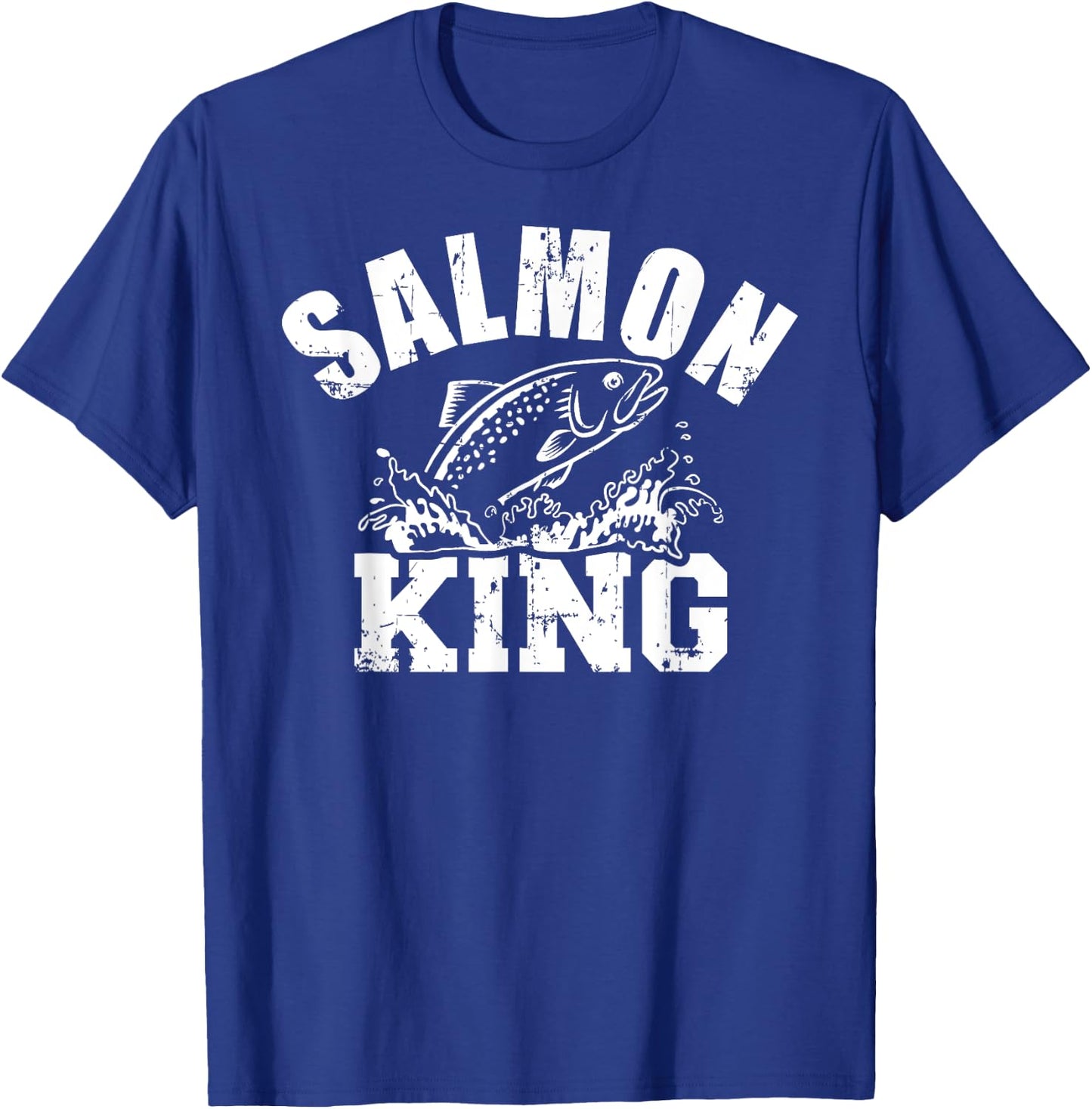 Salmon King Fishing T-Shirt - T-Shirt | Royal