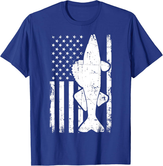 Walleye Fishing USA T-Shirt - T-Shirt | Royal