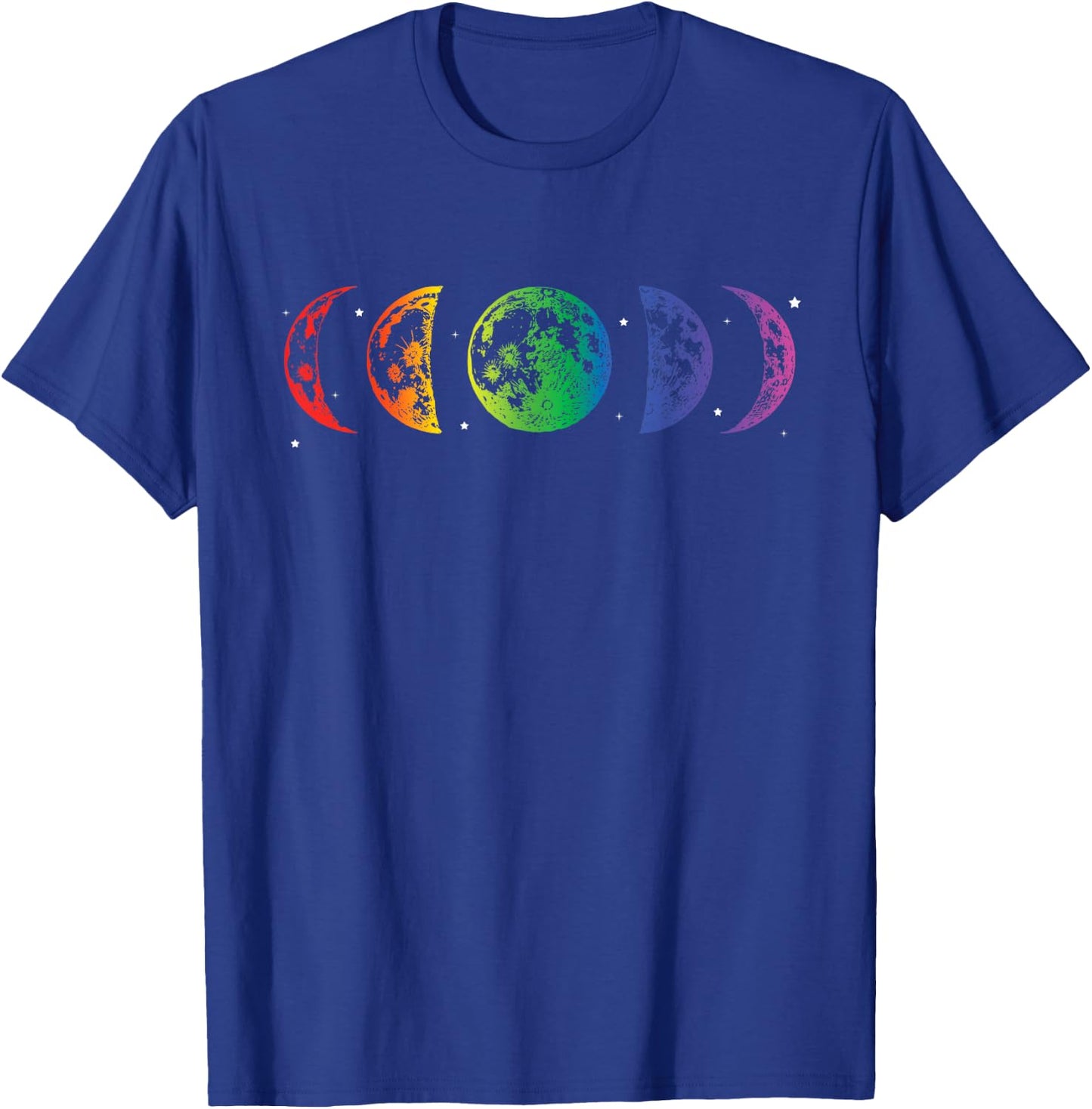 Moon Phase LBGTQ Rainbow Pride Equality Lunar Eclipse T-Shirt - T-Shirt | Royal