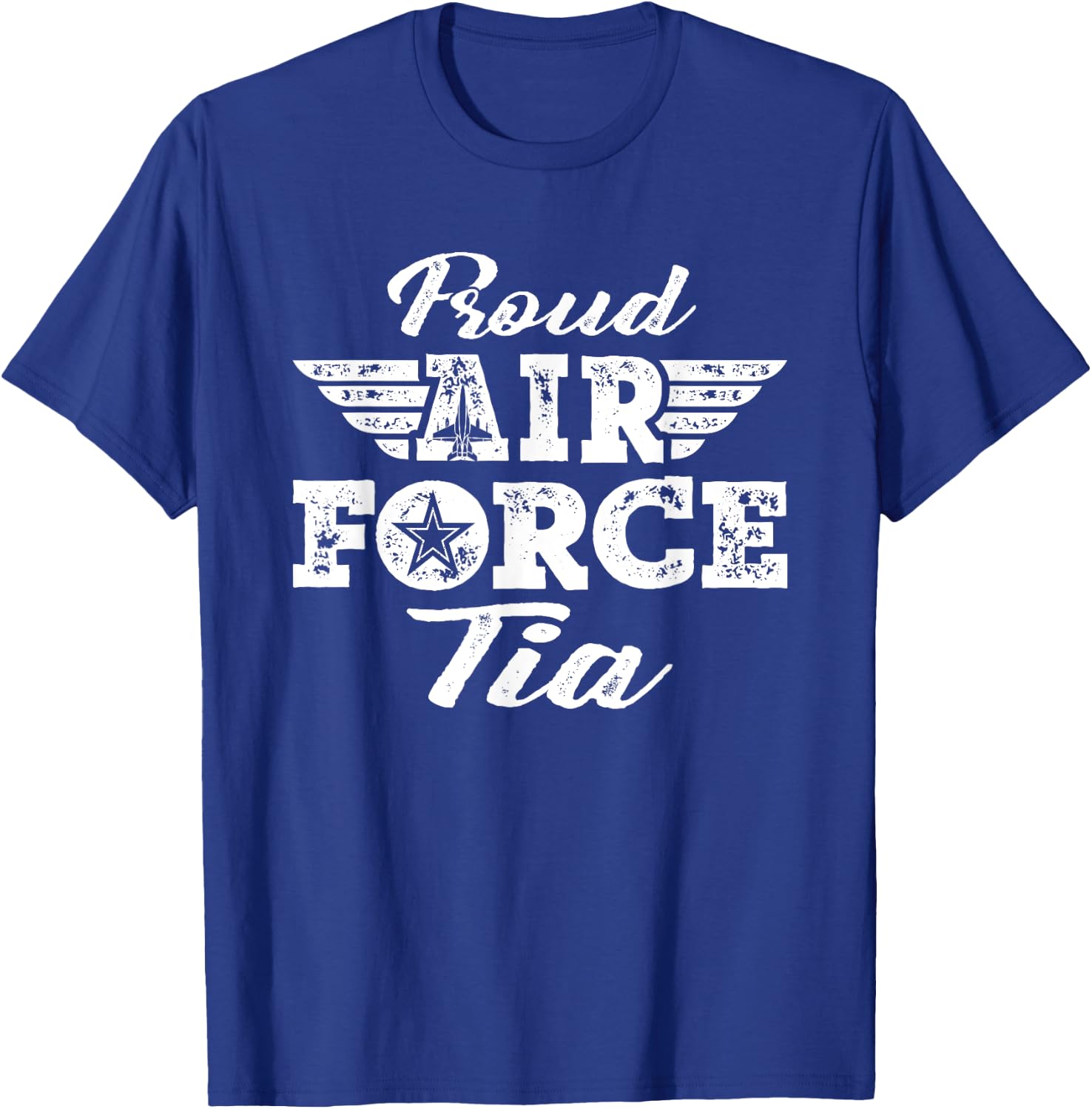 Proud US Air Force Tia - Pride Military Family Aunt Gifts T-Shirt - T-Shirt | Royal