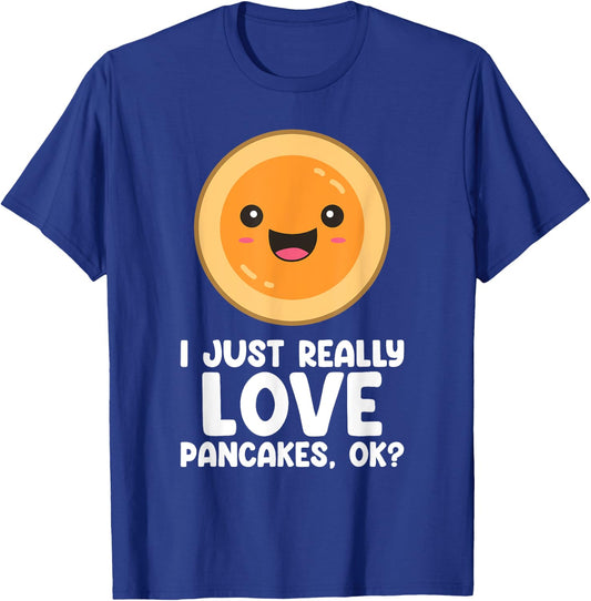 Funny Pancakes Men Women Brunch Breakfast Pancake Maker T-Shirt - T-Shirt | Royal