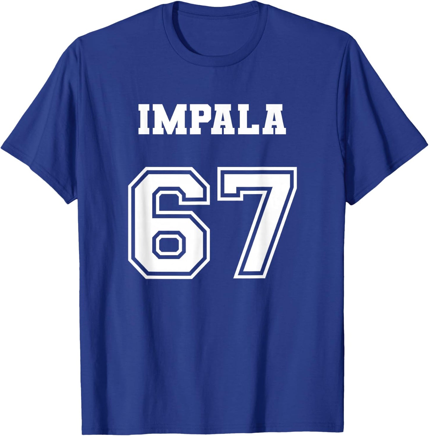 Jersey Style 67 1967 Impala Old School Lowrider T-Shirt - T-Shirt | Royal