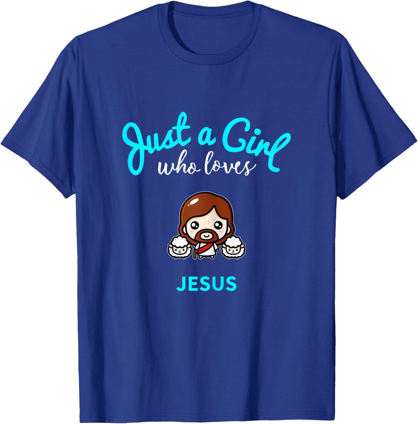Jesus Shirt for Girls | Kids Jesus T-Shirt - T-Shirt | Royal