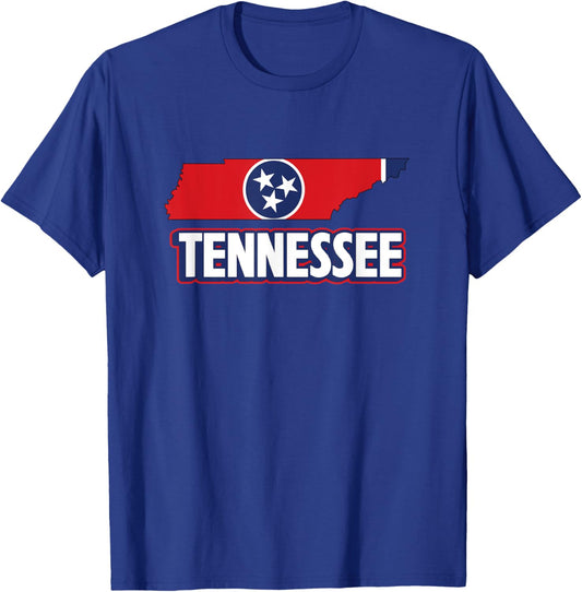 Tennessean Flag State Of Tennessee Men Women Kids T-Shirt - T-Shirt | Royal