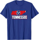 Tennessean Flag State Of Tennessee Men Women Kids T-Shirt - T-Shirt | Royal
