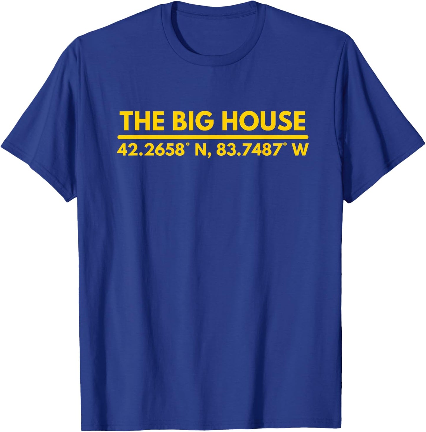 The Big House Latitude & Longitude T-Shirt - T-Shirt | Royal