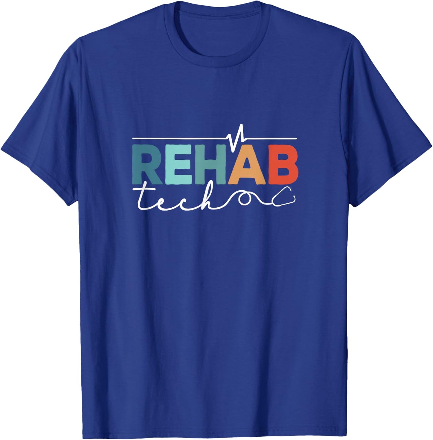 Rehabilitation Technologist Physical Rehab Nursing Tech Aide T-Shirt - T-Shirt | Royal