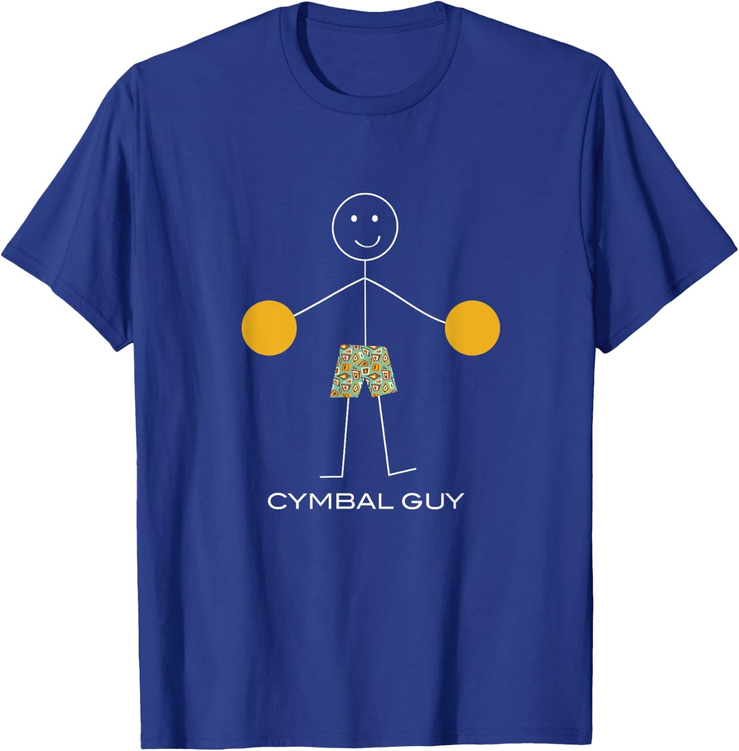Funny Cymbal Guy Boy Cymbal Player T-Shirt - T-Shirt | Royal