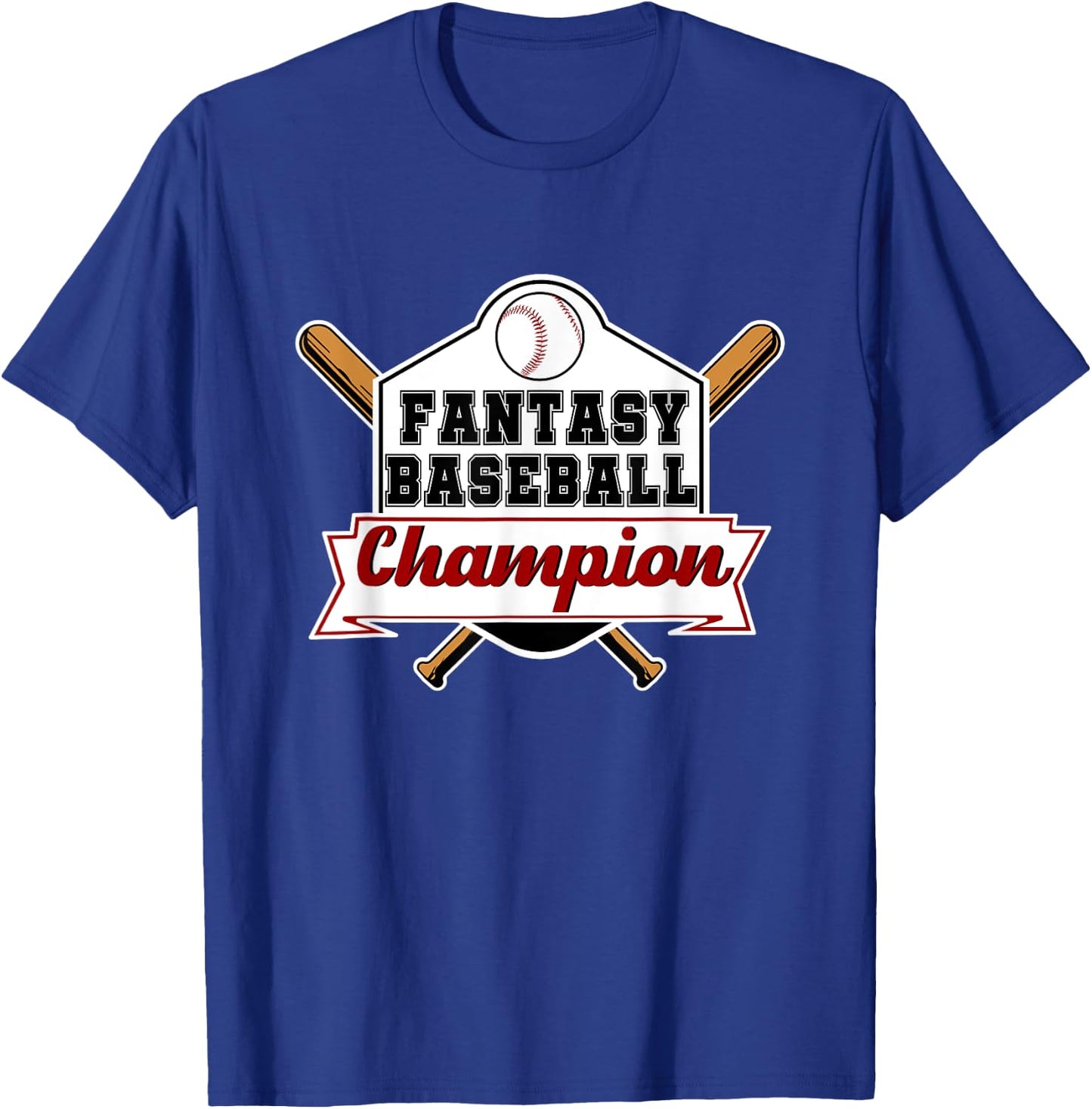 Fantasy Baseball Champion T-Shirt - T-Shirt | Royal