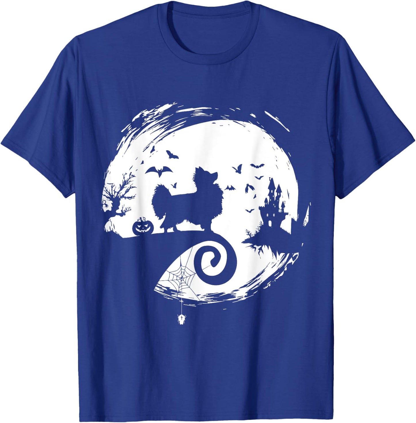 Papillon Halloween Costume Moon Silhouette Horror Creepy T-Shirt - T-Shirt | Royal