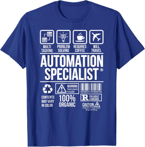 Automation Specialist | Job Profession | #DW T-Shirt - T-Shirt | Royal