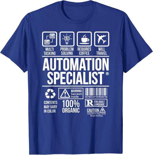 Automation Specialist | Job Profession | #DW T-Shirt - T-Shirt | Royal