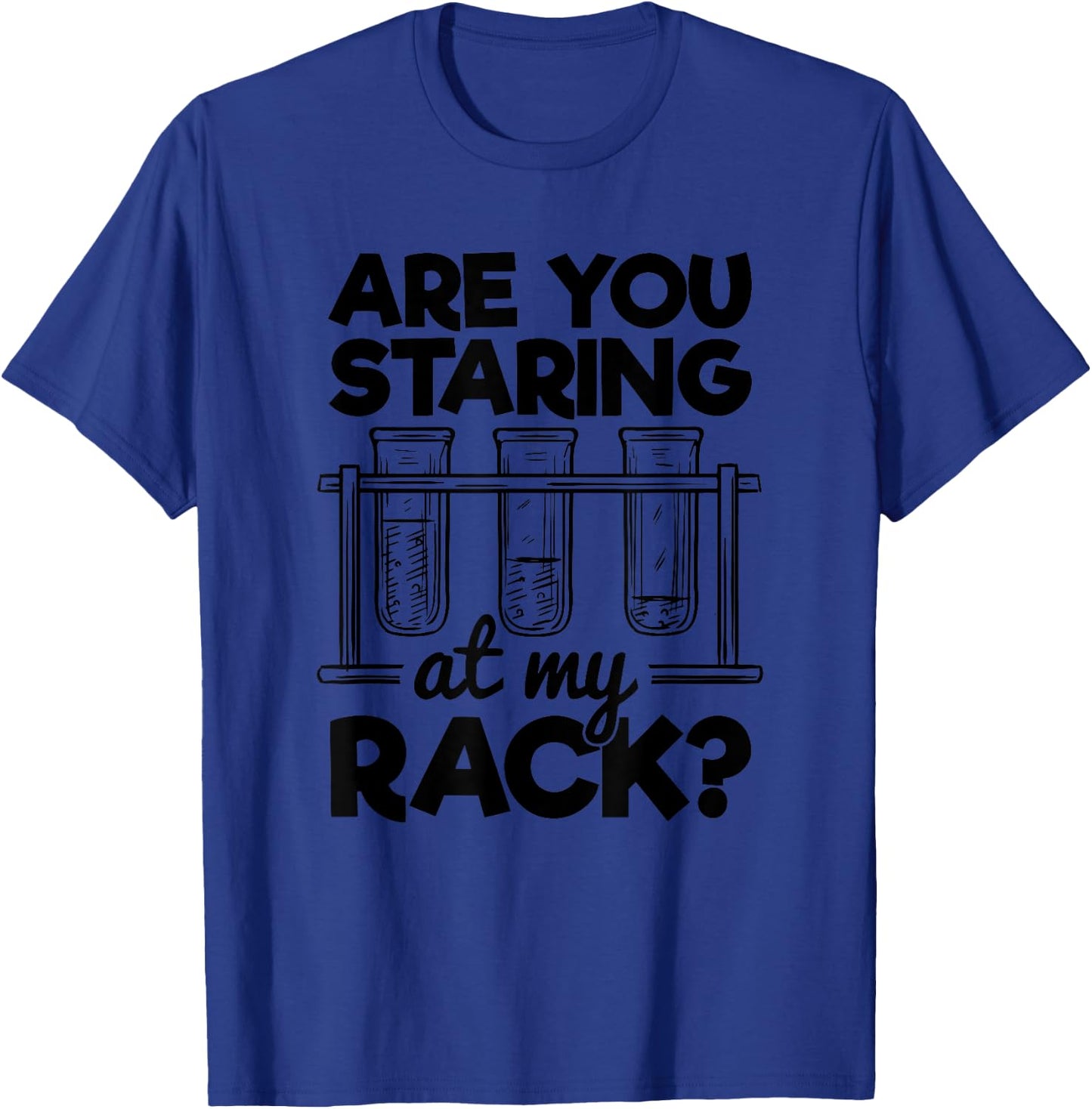 Staring at My Chemistry Spice Rack Overreacting Science Joke T-Shirt - T-Shirt | Royal