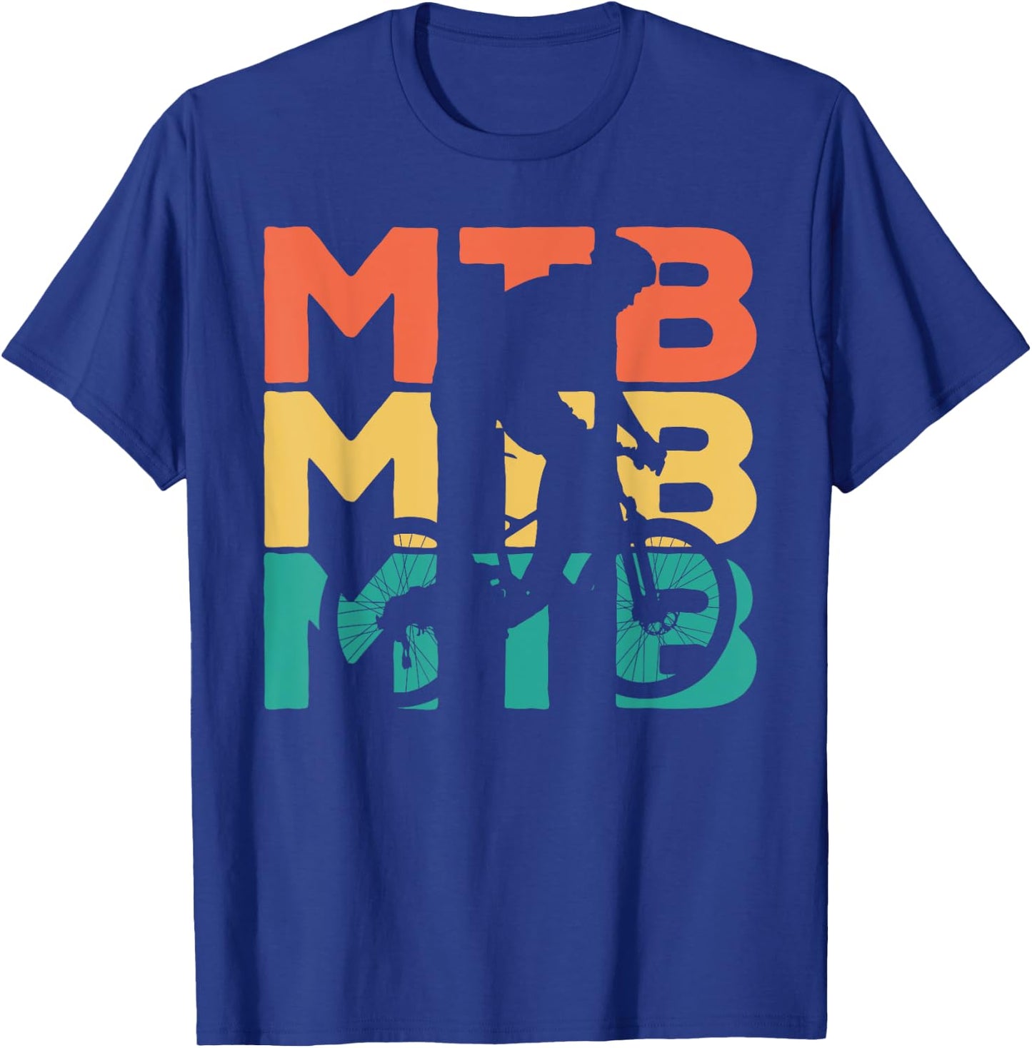 Retro Vintage MTB Gift Mountain Bikers T-Shirt - T-Shirt | Royal