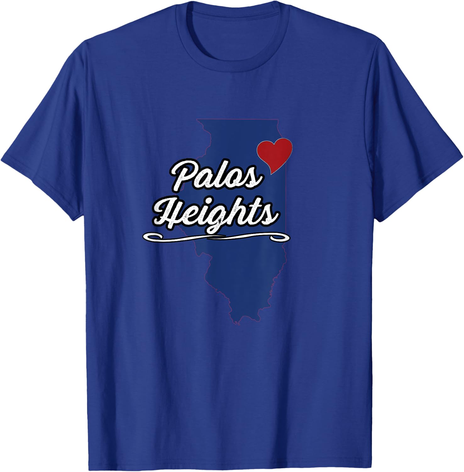 City of Palos Heights Illinois | IL - Novelty Merch Gift T-Shirt - T-Shirt | Royal